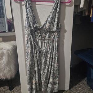 Billabong Coral Reef Print Floral Midi Dress